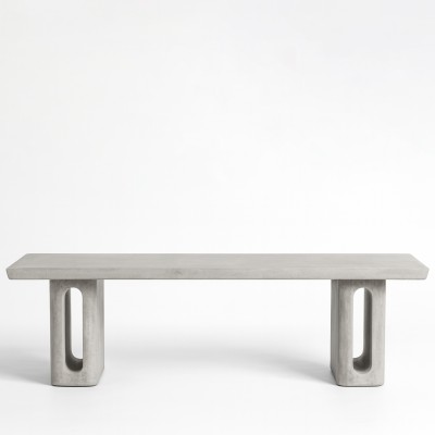 Ghế dài GFRC có đế bệ rỗng kép